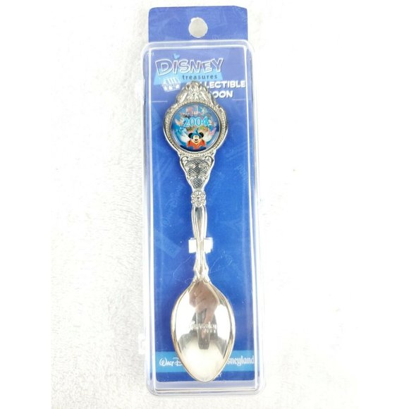Disneyland 2004 silver plated spoon MIB Disney Treasures Mickey Mouse Sorcerer - Picture 1 of 4